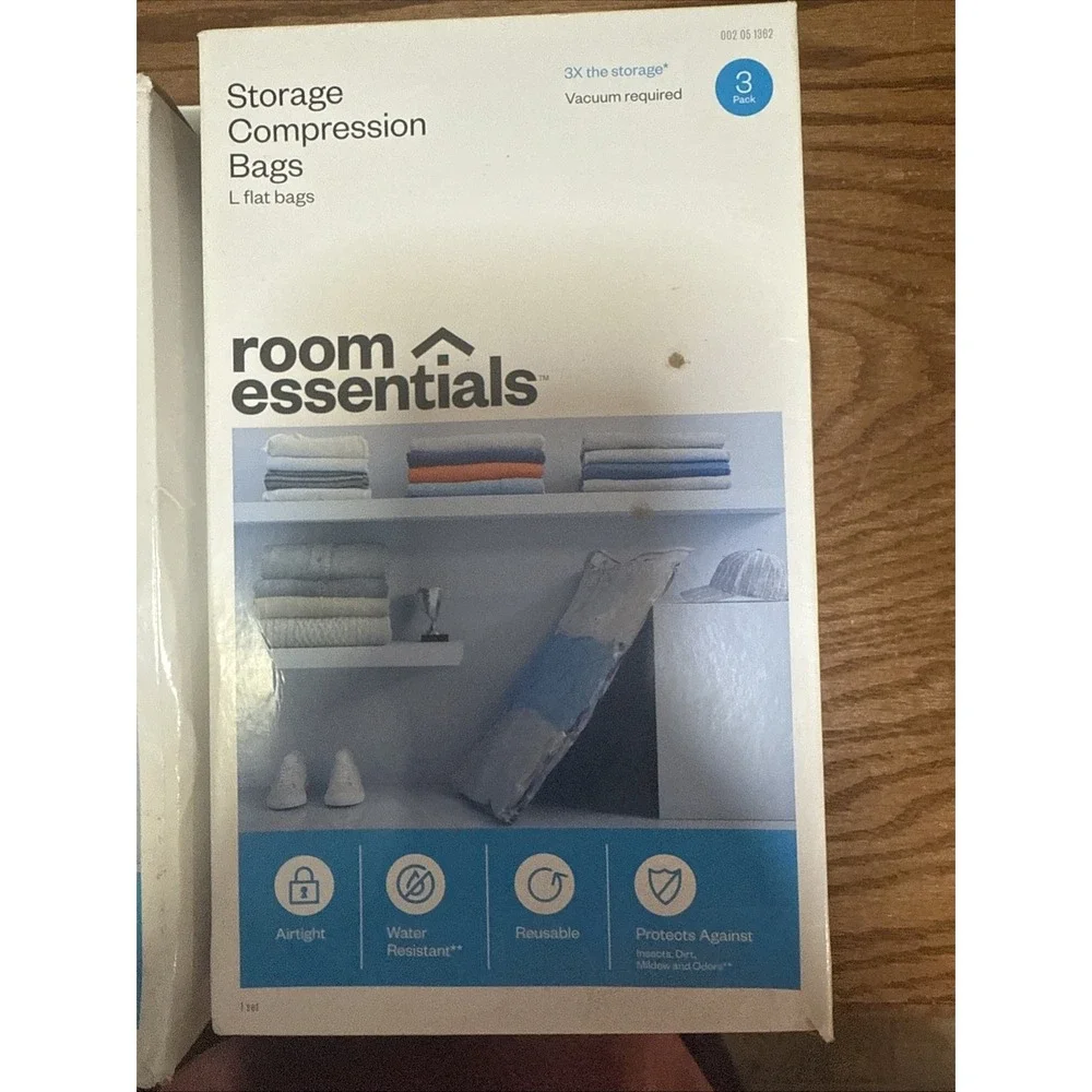 room essentials Storage Compression 3 Bags X 2 Total Of 6 Bags